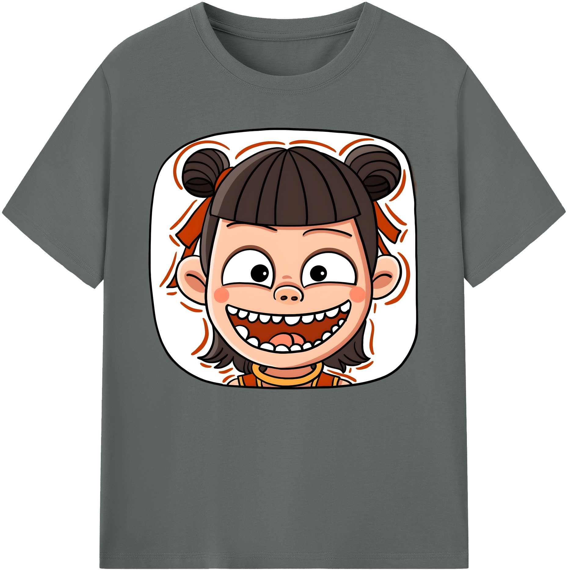 （画像用） Ne Zha 2 ナタ 魔童の大暴れ 綿100％ メンズ半袖Tシャツ｜肌触りやわらか＆通気性